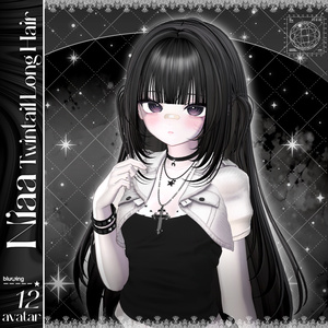 「VRC Hair」 Niaa Twintail Long Hair ⋆
