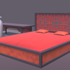 中華飯店の家具【VR向け 3Dモデル】 缩略图 4