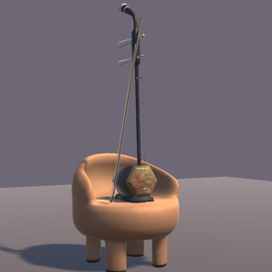 二胡【VR向け 3Dモデル】 缩略图 3