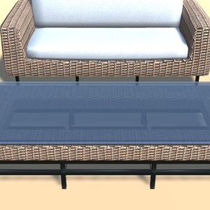 リゾートの家具１【VR向け 3Dモデル】 缩略图 4
