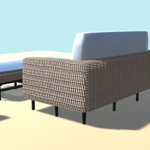 リゾートの家具１【VR向け 3Dモデル】 缩略图 5