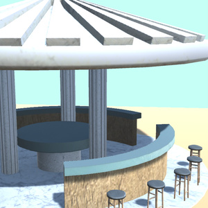 リゾートの家具２【VR向け 3Dモデル】 缩略图 5