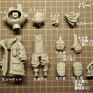 こおにボット　試作00号（ホワイト） こおにボット 試作00号 (塗装済みソフビ人形) - molding mule - BOOTH