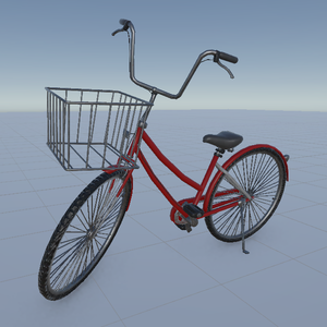Unity用　自転車　3Dモデル（モーションあり）