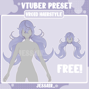 【VRoid Hairstyle Preset】Short Hair with Physics and Ponytails | Ponytails| Cute Vtuber Hairstyle |