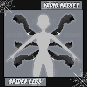 【VRoidプリセット - VRoid Preset】Spider Legs | Halloween Preset | Cute, 2D
