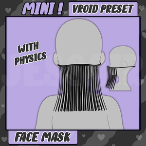 【VRoid アクセサリ - Accessorie Preset】FREE Face Mask with PHYSICS