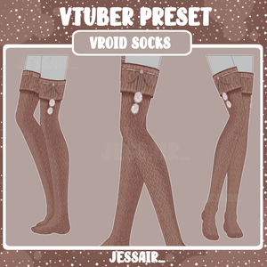 【VRoid アウトフィット】Winter-Christmas Thighs | Comfy, Fluffy | Cute, Halloween, Aesthetic | 
