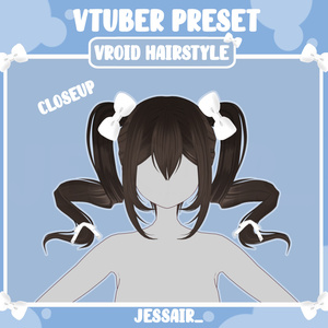 【VRoid 髪型 - Hairstyle Preset】Long Demonic Hairstyle With PHYSICS And ...