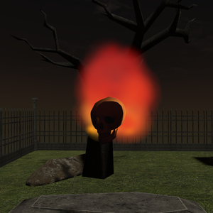 【VRChat想定】燃える骸骨のアバター【無料】
