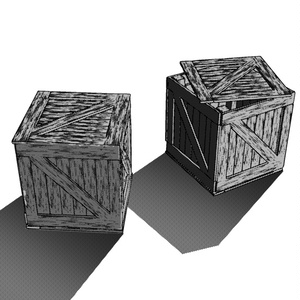【3D素材_fbx】木箱 缩略图 3