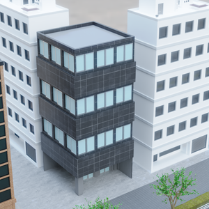 【3D素材_fbx】ビル