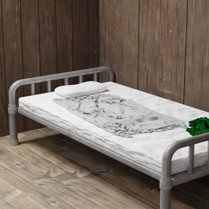 【3D素材_fbx】ベッドと枕