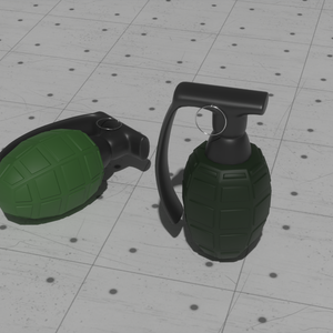【3D素材_fbx】手榴弾