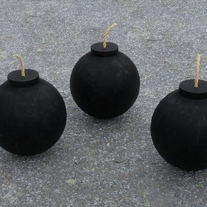 【3D素材_fbx】爆弾