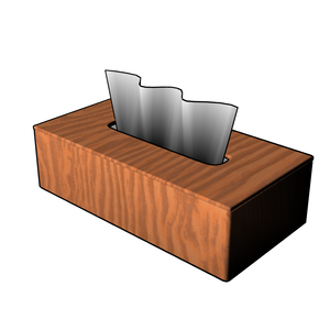 【3D素材_fbx】ティッシュ箱