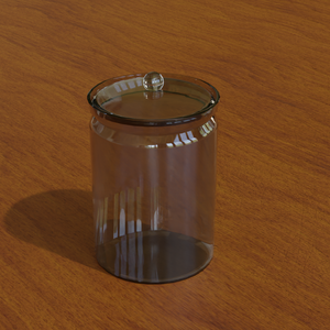 【3D素材_fbx】ガラス容器