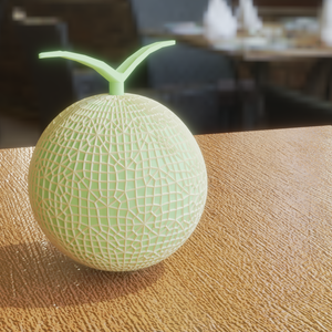 【3D素材_fbx】メロン