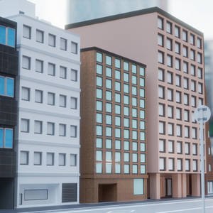 【3D素材_fbx】街