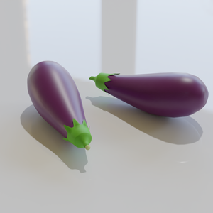 【3D素材_fbx】ナス