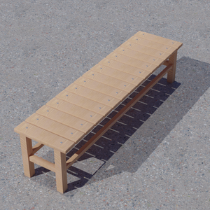 【3D素材_fbx】ベンチ