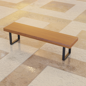 【3D素材_fbx】ベンチ