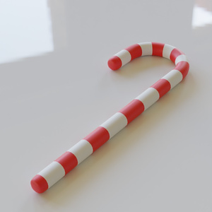 【3D素材_fbx】クリスマスキャンディー