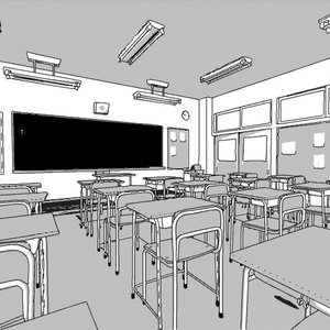 【3D素材_fbx】教室 缩略图 7