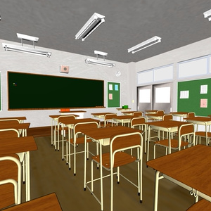 【3D素材_fbx】教室 缩略图 6