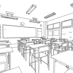 【3D素材_fbx】教室 缩略图 8
