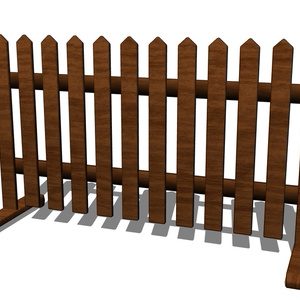 【3D素材_fbx】ピケットフェンス 缩略图 3