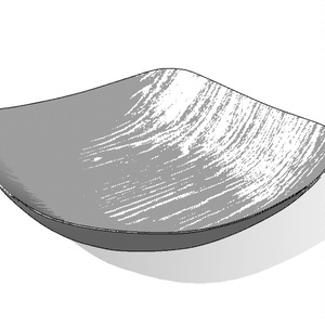 【3D素材_fbx】木製の皿 缩略图 4