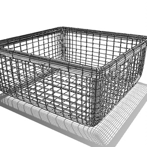 【3D素材_fbx】木製かご 缩略图 4