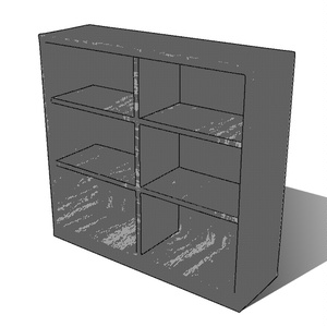 【3D素材_fbx】本棚 缩略图 4