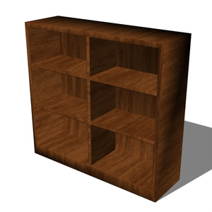 【3D素材_fbx】本棚 缩略图 3