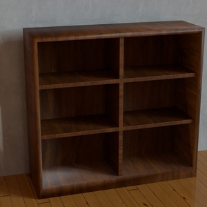 【3D素材_fbx】本棚 缩略图 2