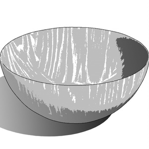 【3D素材_fbx】木製ボウル 缩略图 4