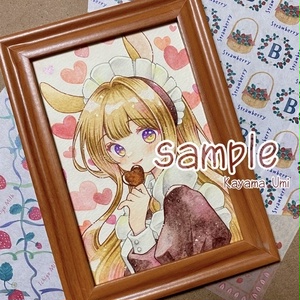 かなこ 手描きイラスト 額装原画 3点おまとめ 額装原画】「君の好きなところ」 - SOLA-na! - BOOTH