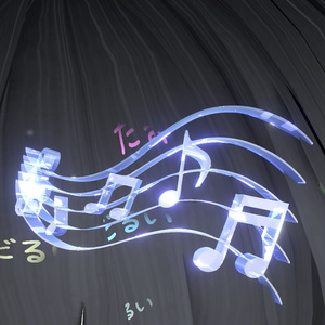 音符髪飾り