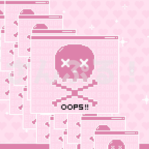 SP画面切替【Pixel heart PC another (ピクセル) 10色】映像素材：トランジション：Youtuber：Vtuber