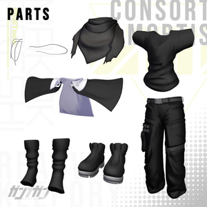 【#VRガンナガン】Consort Mortis【マカの彼氏衣装/義手付き】 缩略图 5