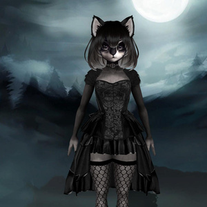 Just a lil' black cat