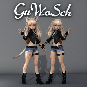Two versions of Elina - Cat and No Cat