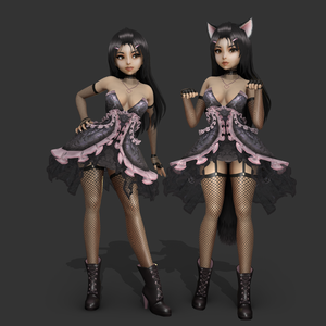 Gabriela - 2 versions Cat / No Cat