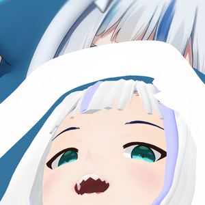 Garw gura! vrm avatar vtuber 3d