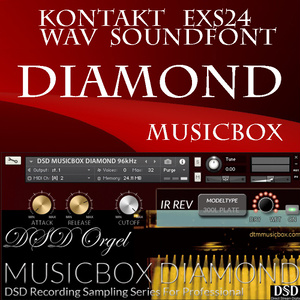『DIAMOND / ダイヤモンド』日本製オルゴール　DTM用 KONTAKT/SOUNDFONT/WAV/EXS24 オルゴール音源　MUSICBOX音源　DSD録音　ハイレゾ音源　ダウンロード