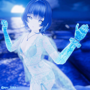 【48+αアバター対応】水中グローブ🫧-Water Gloves🫧 缩略图 57