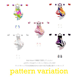 VRChatアバター向けアイドル風衣装"pecherfille "【43アバター対応】 缩略图 2