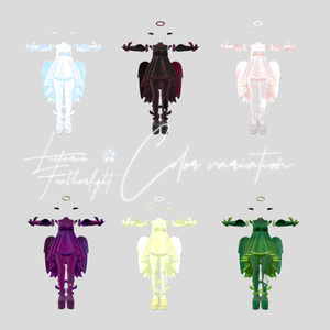 64アバター対応 LunariaFeatherlight -ルナリアフェザーライト- (VRChat向け衣装)#mumu_shop 缩略图 5