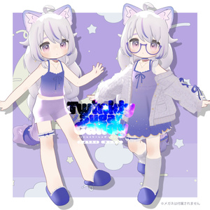 まめふれんず用VRC向衣装＆髪型 とぅいんくりーしゅがーきゃんでぃ　#mumu_shop